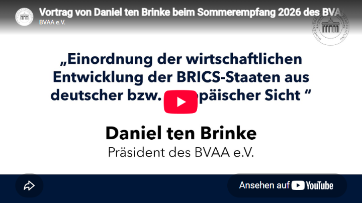 Vortrag von Daniel ten Brinke zum Thema BRICS Vortrag von Daniel ten Brinke zum Thema BRICS